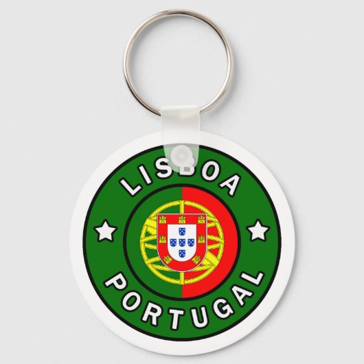 Lisboa Portugal Sleutelhanger (Voorkant)