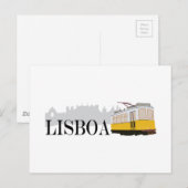 Lisboa Tram Briefkaart (Voorkant / Achterkant)