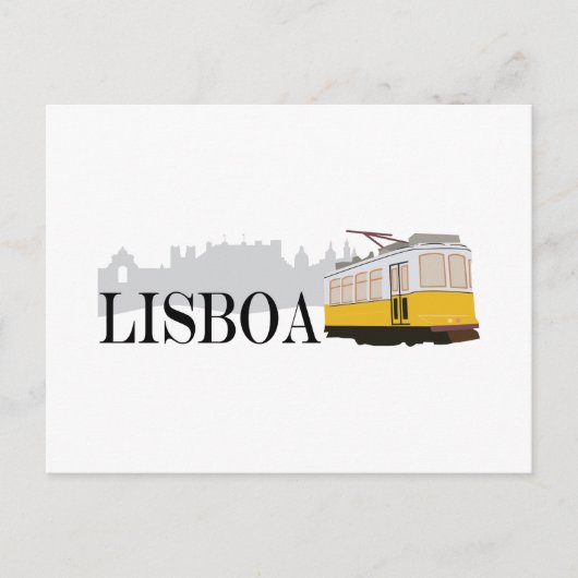 Lisboa Tram Briefkaart (Voorkant)