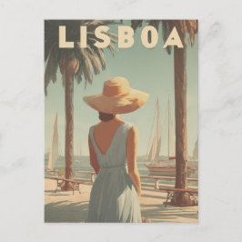 Lisbon 50s vintage briefkaart