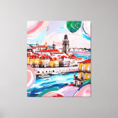 Lisbon Colours Canvas Afdruk (Voorkant)