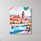 Lisbon Colours Canvas Afdruk (Voorkant)
