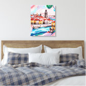 Lisbon Colours Canvas Afdruk (Insitu (Slaapkamer))