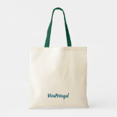 Lisbon Portugal City Skyline Tote Bag – Minimal Tr (Dos)