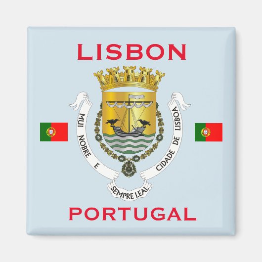 Lisbon Portugal Coat of Arms Magnet (Devant)
