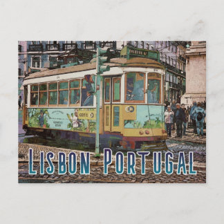 Lisbon Portugal Travel Postcard Briefkaart