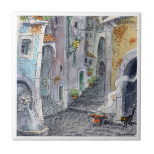 lisbon tile Alfama2 Tegeltje
