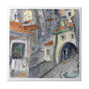 lisbon tile Alfama Tegeltje