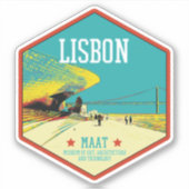 Lisbonne MAAT illustration Portugal Sticker (Devant)