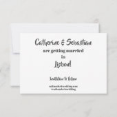 Lisbonne, Portugal Carte ancienne (Dos)