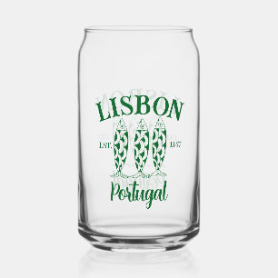 Lisbonne Portugal Est Texte Blanc
