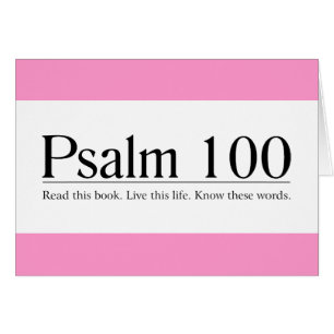 Lisez le psaume 100 de bible