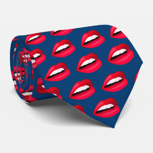 "Lisez mes lèvres" luscieux Cravate bouche