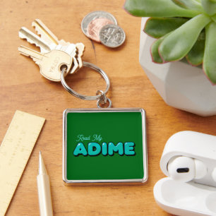 "Lisez mon ADIME" Porte-clés vert
