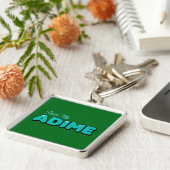 "Lisez mon ADIME" Porte-clés vert (Côté)