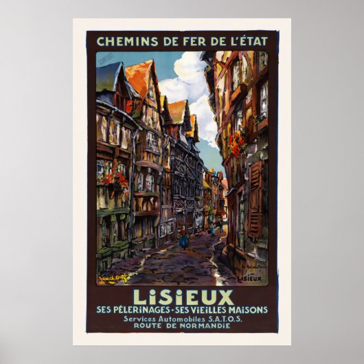 Lisieux France Poster vintage 1930 (Devant)