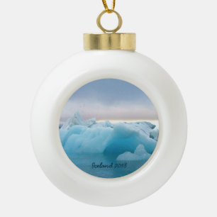 L'Islande - ornement en céramique de boule