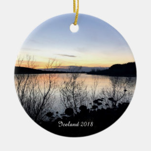 L'Islande - ornement en céramique personnalisé