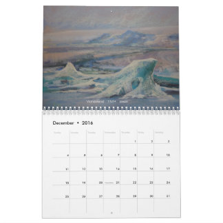 L'Islande par les yeux d'un calendrier d'artiste