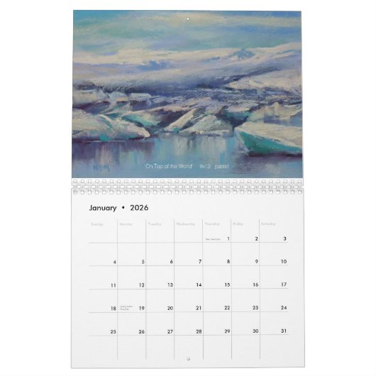 L'Islande par les yeux d'un calendrier d'artiste (Jan 2026)