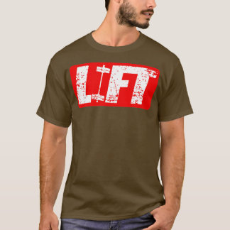 LIslijtvaste gym Fitness die Barbell regent; T-shirt