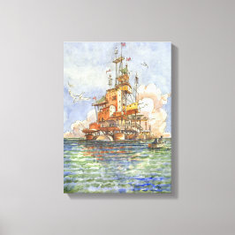 L'Isola Galleggiante Canvas Afdruk