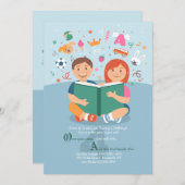 Lisons à propos de ça Invitation (Devant / Derrière)