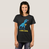 Lisp Dinosaur Pizza T-shirt (Voorkant volledig)