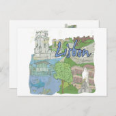 Lissabon Briefkaart (Voorkant / Achterkant)