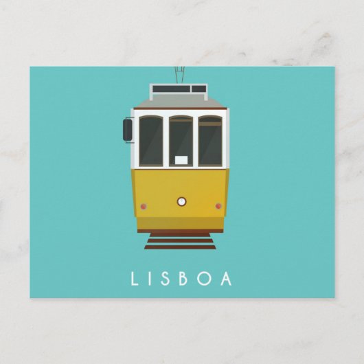 Lissabon-Briefkaart Briefkaart (Voorkant)