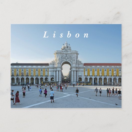 Lissabon. Commerce Square. Briefkaart (Voorkant)