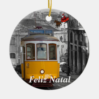 Lissabon Electric Tram-kerstversiering Keramisch Ornament