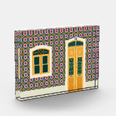 Lissabon huis met tegels fotoblokken (Links)