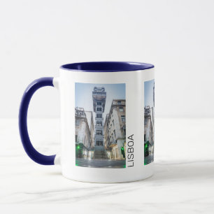 Lissabon in Portugal met Retro Lift Souvenir Mok