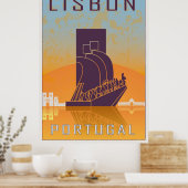 Lissabon-jaarposter Poster (Keuken)