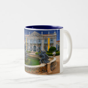 Lissabon - Lissabon - Lissabon - het echte Portuga Tweekleurige Koffiemok