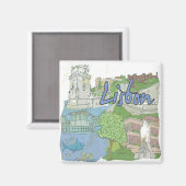 Lissabon Magneet (Voorkant / Achterkant)