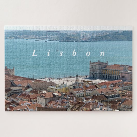 Lissabon-panorama. Legpuzzel (Horizontaal)