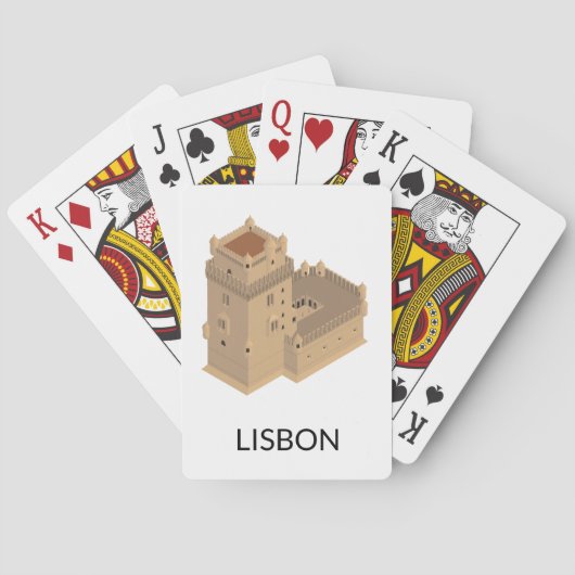Lissabon Pokerkaarten (Achterkant)