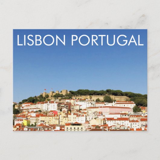 Lissabon Portugal Alfama Uitzichten Briefkaart (Voorkant)