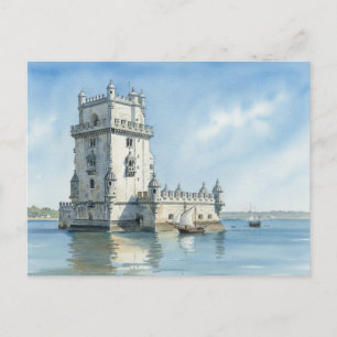 Lissabon Portugal Belemtoren Reizen Briefkaart