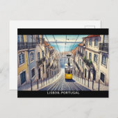 Lissabon Portugal Bica kabelspoorweg Briefkaart (Voorkant / Achterkant)