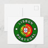 Lissabon Portugal Briefkaart (Voorkant / Achterkant)