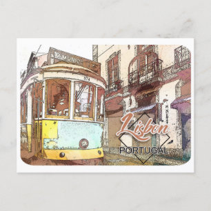 Lissabon, Portugal Briefkaart reizen