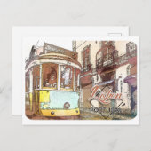 Lissabon, Portugal Briefkaart reizen (Voorkant / Achterkant)