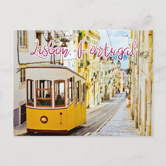 Lissabon, Portugal Briefkaart reizen (Voorkant)