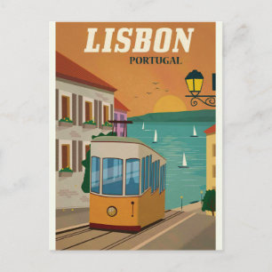 Lissabon Portugal briefkaart voor reizen