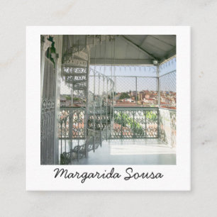 Lissabon Portugal City Europe Fototoerisme Vierkante Visitekaartje