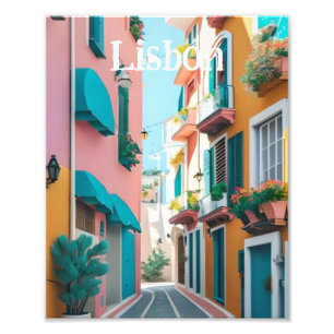 Lissabon Portugal Foto Afdruk