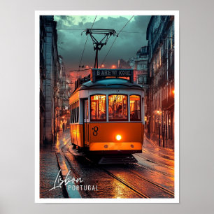 Lissabon Portugal is de prachtige toeristische pla Poster